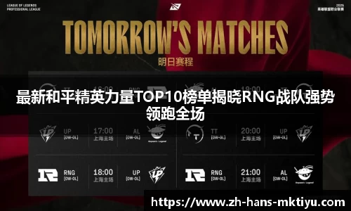 最新和平精英力量TOP10榜单揭晓RNG战队强势领跑全场